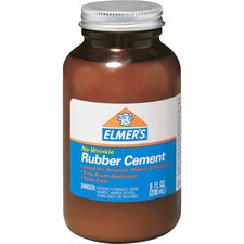 Elmer's ROSS 8 oz Bottle with Brush Rubber Cement
