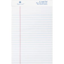 Sparco Junior Legal - Ruled White Writing Pads - Jr.Legal