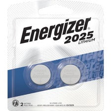 Energizer 2025 Lithium Coin Battery, 2 Pack