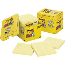 Post-it&reg; Super Sticky Lined Notes Cabinet Pack