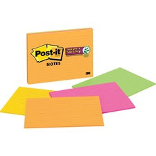 Post-it&reg; Super Sticky Lined Meeting Notepads