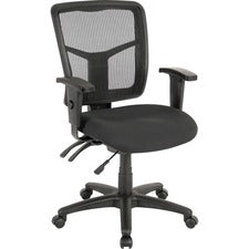 Lorell ErgoMesh Series Managerial Mid-Back Chair