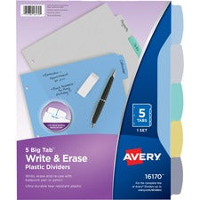 Avery&reg; Big Tab Write & Erase Durable Dividers