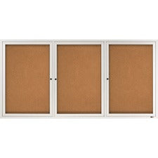 Quartet Enclosed Bulletin Board for Indoor Use