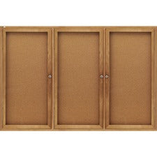 Quartet Enclosed Bulletin Board for Indoor Use