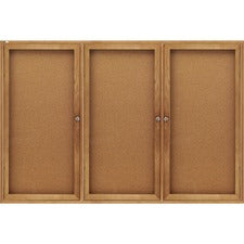 Quartet Enclosed Bulletin Board for Indoor Use