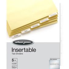Wilson Jones Insertable Tab Dividers