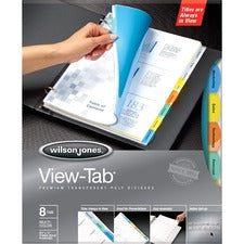 Wilson Jones View-Tab 8-Tab Transparent Dividers