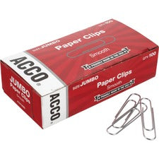 Acco Economy Jumbo Smooth Paper Clips