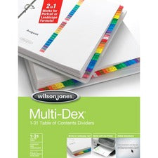 Wilson Jones MultiDex Tab Index Dividers