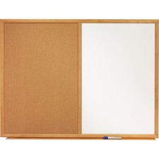 Quartet Standard Combination Whiteboard/Cork Bulletin Board