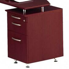 Mayline Napoli Pencil/Box/File Pedestal - 3-Drawer
