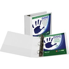Samsill D-Ring Clean Touch Antimicrobial View Binder