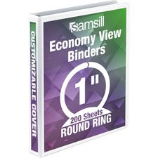 Samsill Economy Round Ring View Binders