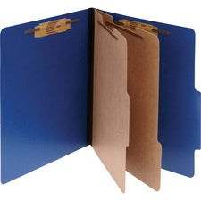 Acco ColorLife PRESSTEX 6-Part Classification Folders