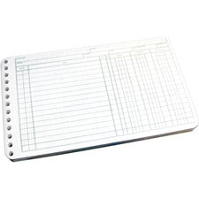 Wilson Jones Ring Ledger Sheet