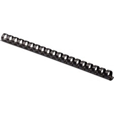 Fellowes Plastic Combs - Round Back 5/8" 120 sheets Black 100 pk