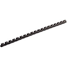 Fellowes Plastic Combs - Round Back, 1/4" 20 sheets Black 100 pk