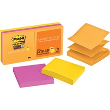 Post-it® Super Sticky Pop-up Notes - Rio de Janeiro Color Collection