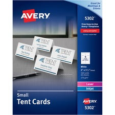 Avery&reg; Inkjet, Laser Print Tent Card
