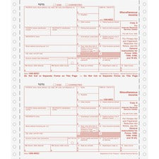 TOPS 4-Part Continuous 1099 Misc. Forms