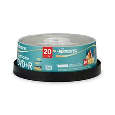 Memorex DVD Recordable Media - DVD+R - 16x - 4.70 GB - 20 Pack Spindle
