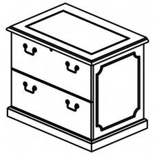 Mayline Toscana Lateral File - 2-Drawer