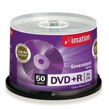 Imation Government DVD Recordable Media - DVD+R - 16x - 4.70 GB - 50 Pack Spindle