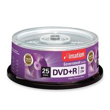 Imation Government DVD Recordable Media - DVD+R - 16x - 4.70 GB - 25 Pack Spindle