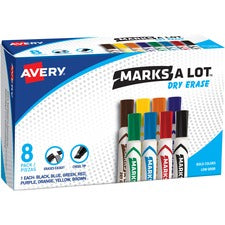 Avery&reg; Marks A Lot Desk-Style Dry-Erase Markers