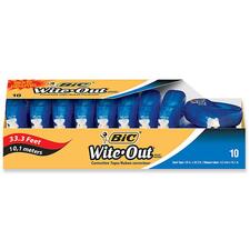 BIC 10-Pack Wite-out Single Line Correction Tape