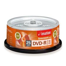 Imation Government DVD Recordable Media - DVD-R - 16x - 4.70 GB - 25 Pack Spindle