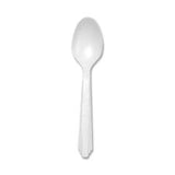 SKILCRAFT Plastic Flatware Utensil - 100 Piece(s) - 100/Pack - Plastic - White