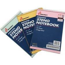 SKILCRAFT Rainbow Executive Steno Notebooks