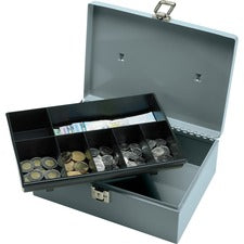 Sparco All-Steel Cash Box with Latch Lock