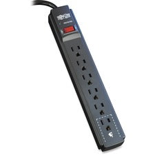 Tripp Lite Surge Protector Power Strip 120V 6 Outlet 6' Cord 790 Joule Black