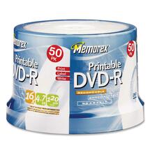 Memorex DVD Recordable Media - DVD-R - 16x - 4.70 GB - 50 Pack Spindle