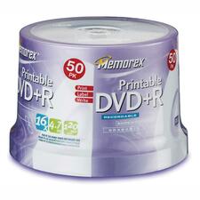 Memorex DVD Recordable Media - DVD+R - 16x - 4.70 GB - 50 Pack Spindle