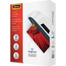Fellowes Thermal Laminating Pouches - ImageLast&trade;, Jam Free, Letter, 5 mil, 100 pack