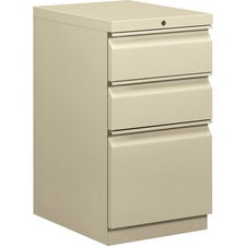 HON Brigade Mobile Pedestal, 19-7/8"D - 3-Drawer