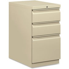 HON Brigade Mobile Pedestal, 22-7/8"D - 3-Drawer