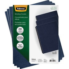 Fellowes Expressions™ Linen Presentation Covers - Oversize Navy 200 pack