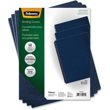 Fellowes Executive&trade; Presentation Covers - Oversize, Navy, 50 pack