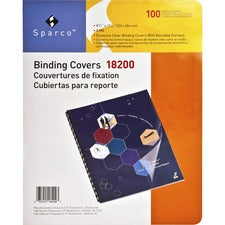 Sparco Standard Clear Plain Presentation Covers