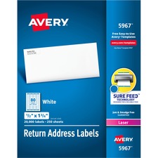 Avery&reg; Return Address Labels - Sure Feed
