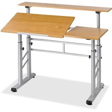 Safco Height-Adjustable Split Level Drafting Table