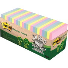 Post-it® Greener Notes Cabinet Pack - Helsinki Color Collection
