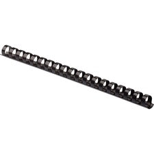 Fellowes Plastic Combs - Round Back 5/8" 120 sheets Black 25 pk