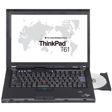 Lenovo ThinkPad T61 14.1" Mobile Workstation - WXGA+ - 1440 x 900 - Intel Core 2 Duo T8100 2.10 GHz - 1 GB RAM - 100 GB HDD - Black