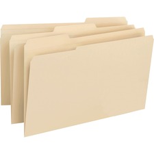 Smead 100% Recycled File Folders with Reinforced Tab